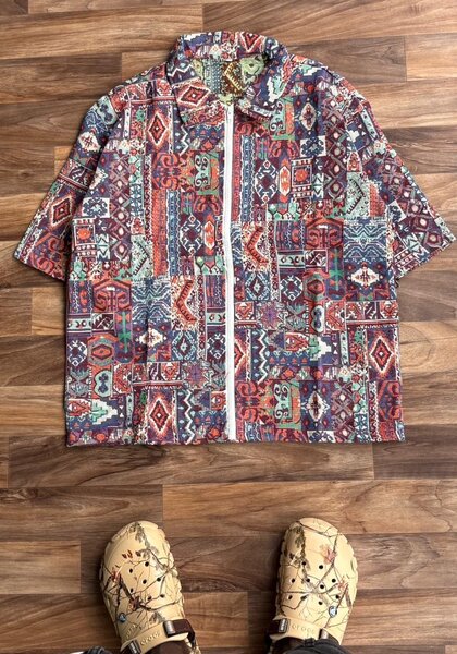 Chemise colorée bohème