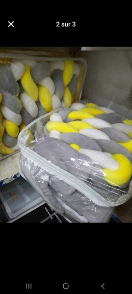 Tour de lit tressé bébé