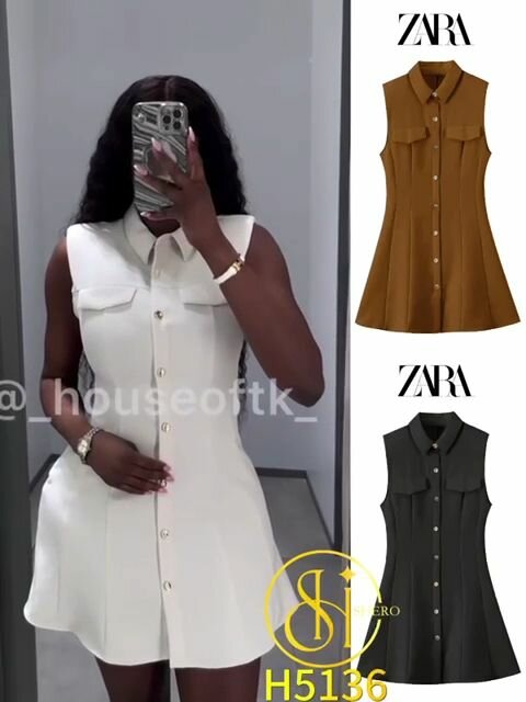 Robe sans manches élégante