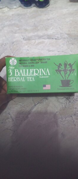 3 Ballerina naturally decaffeinated tea for women and men