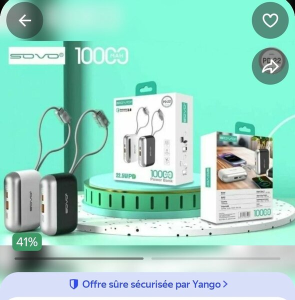 Batterie Externe 10000mAh PD