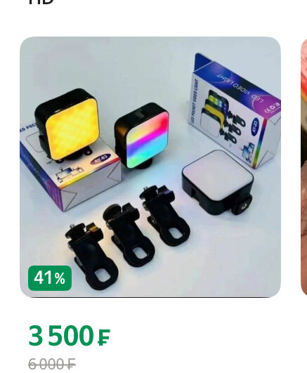 Lumière LED Vidéo Couleur