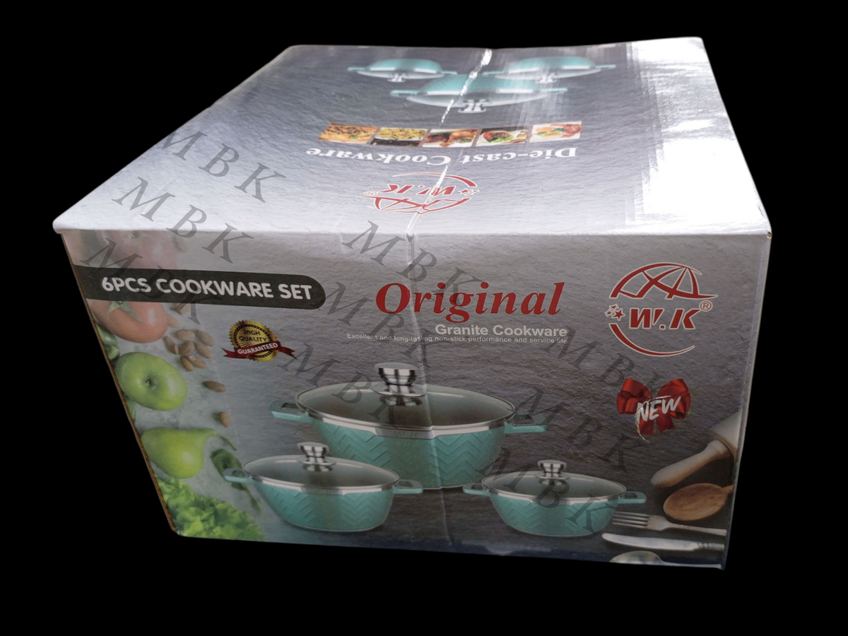 Ensemble de Casseroles Granite 6pcs