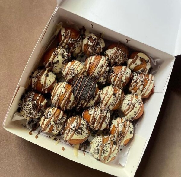 Donuts enrobés de chocolat