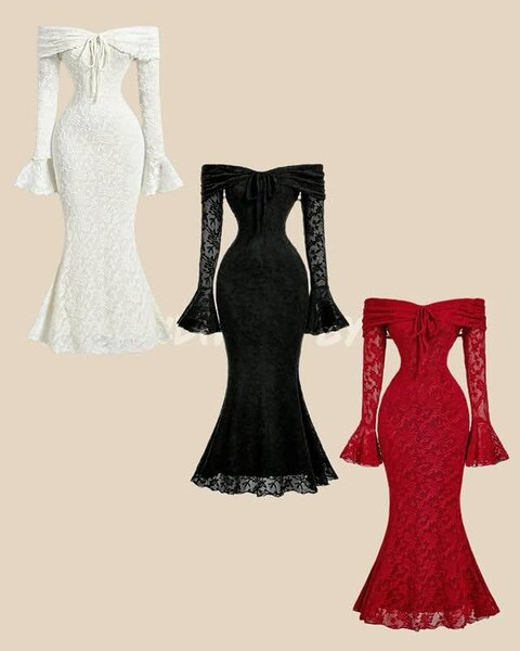 Robe en dentelle pour femmes