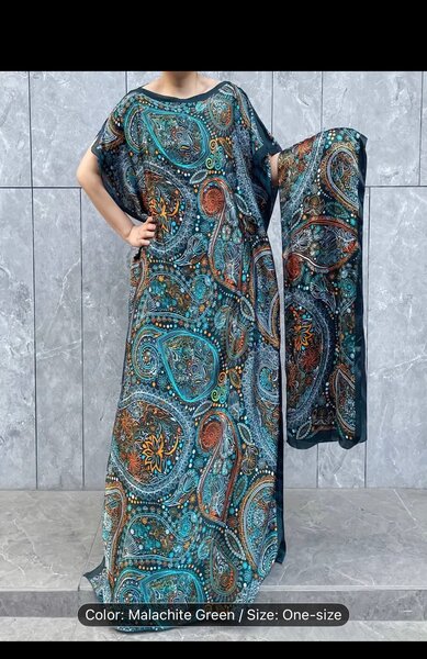 Boho Paisley Maxi Dress with Shawl