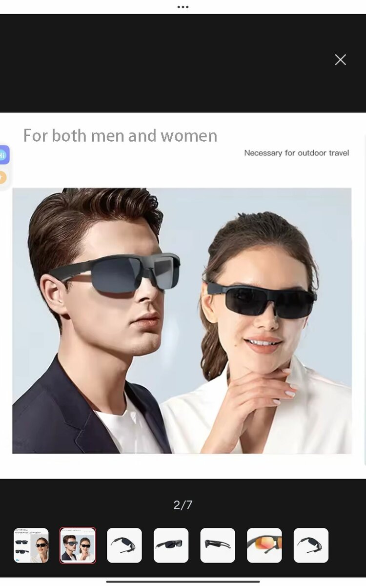 Lunette bluetooth audio