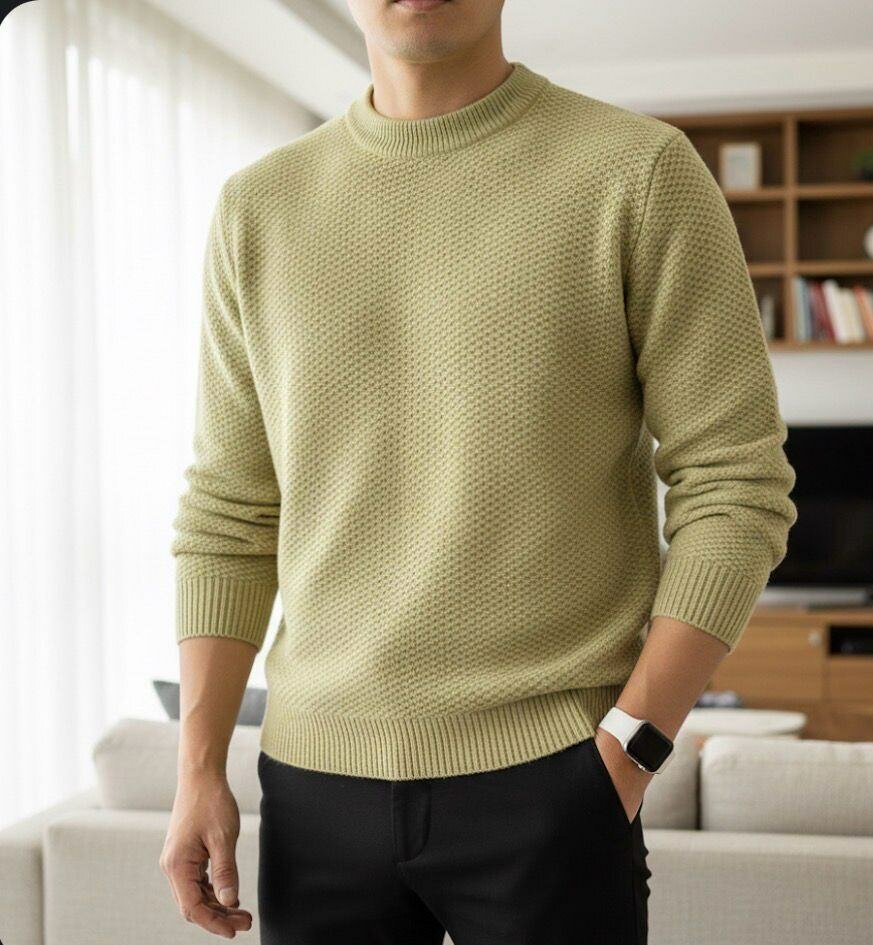 Pull homme en tricot épaiss