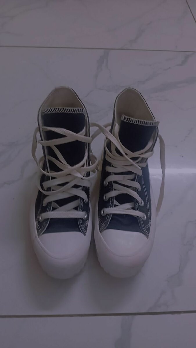 Baskets montantes noires unisexes