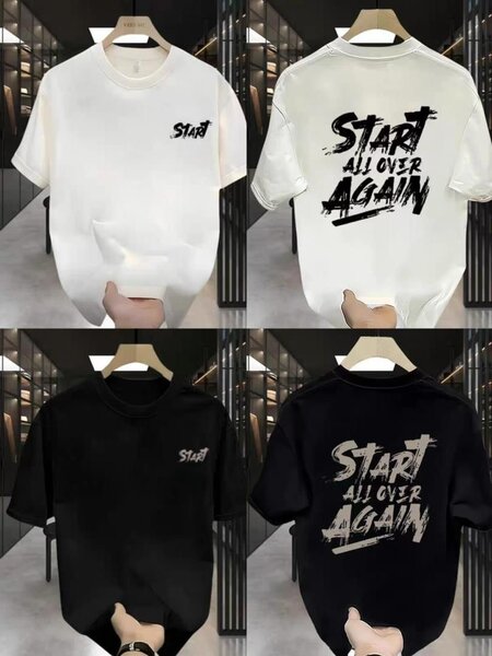 T-shirt unisexe "Start Again"