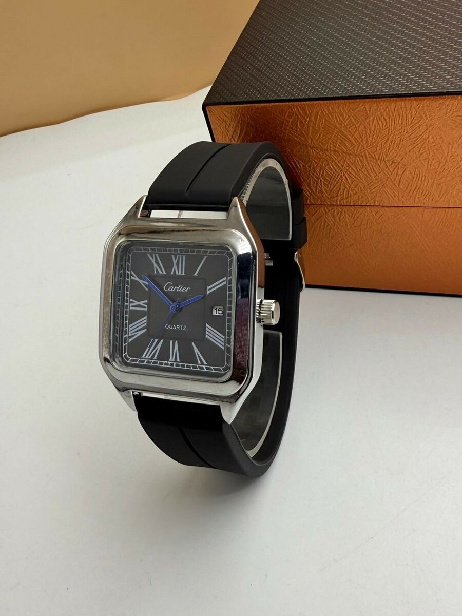 Montre Carrée en Silicone Quartz