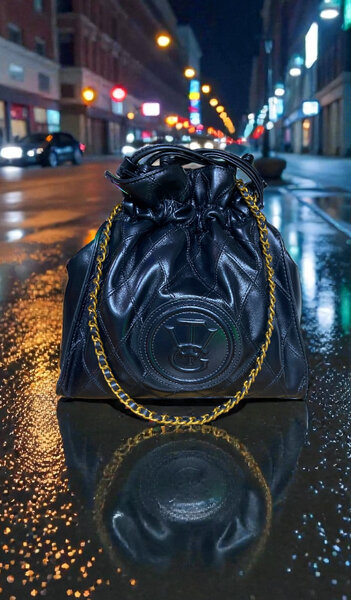 Sac seau en cuir élégance