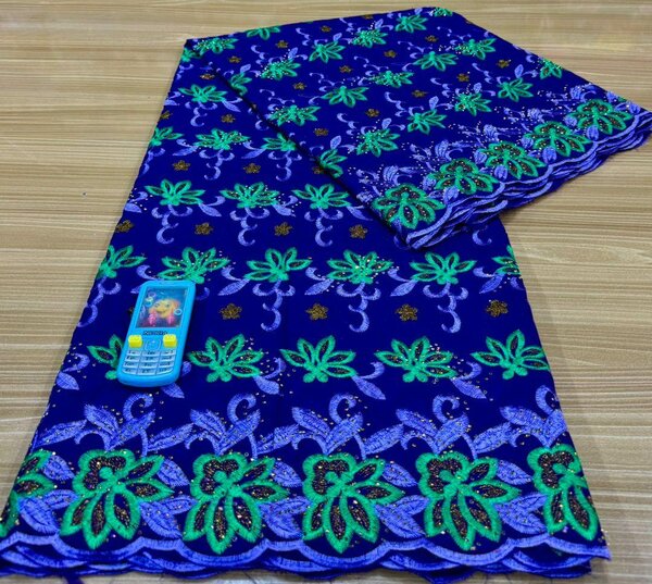 Floral Embroidered Fabric