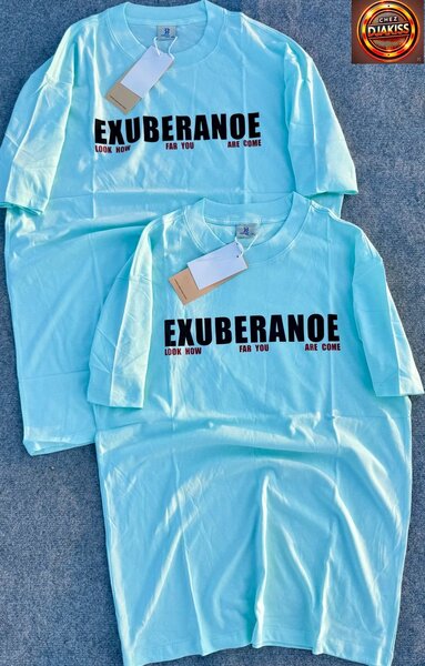 T-shirt unisexe bleu Exuberanoe