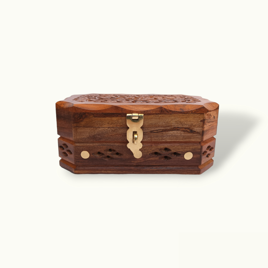 Handmade Wooden Jewelry Box.