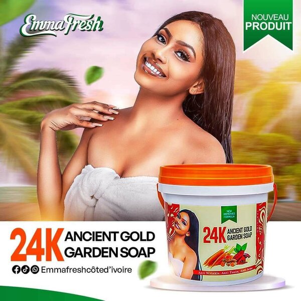 Savon noir 24k du GHANA