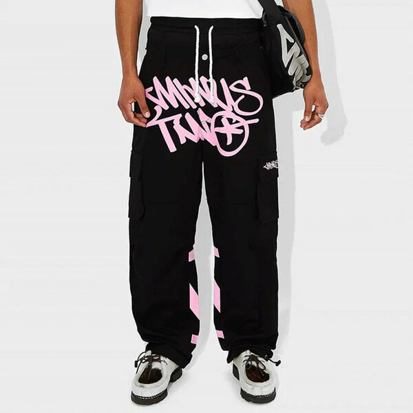 Pantalon cargo streetwear noir