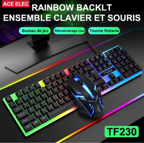 Clavier+Souris (lumineux RGB)