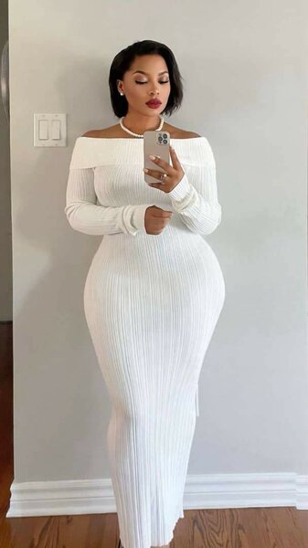 Robe longue élégante asymétrique