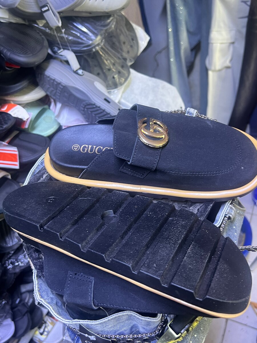 Gucci Blue Slides for Men
