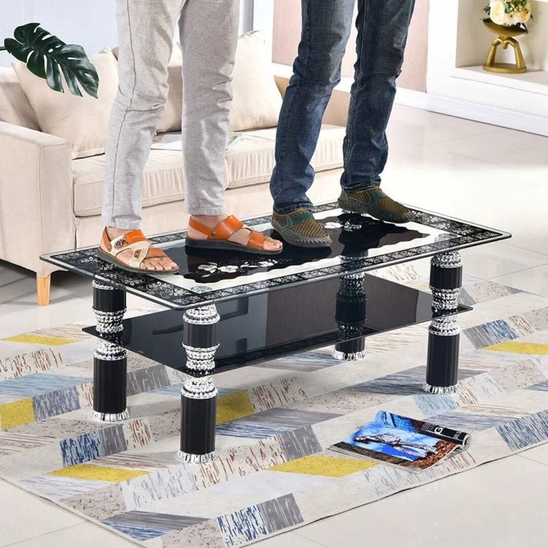 Table basse en verre moderne