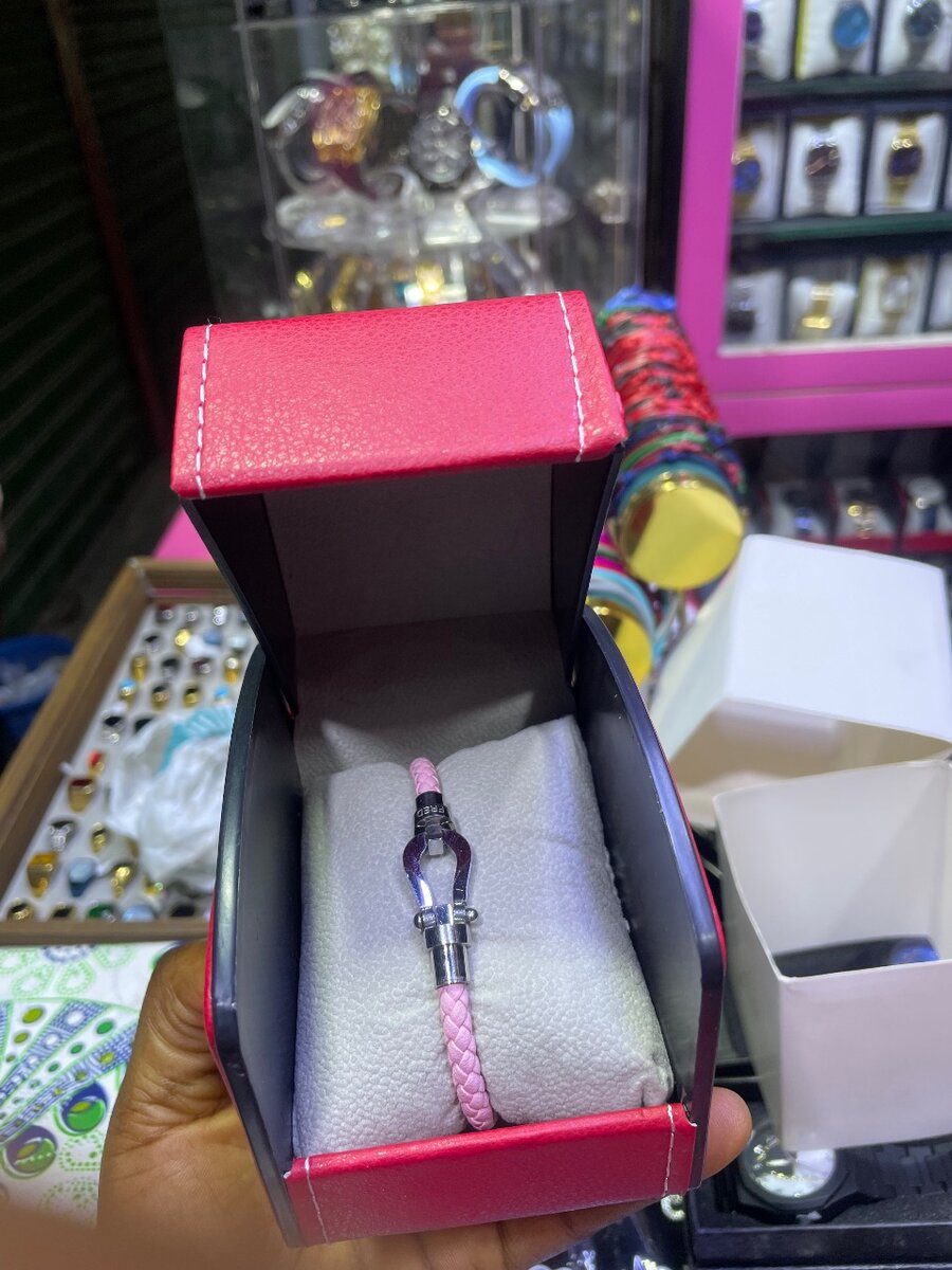 Bracelet en cuir tressé mixte