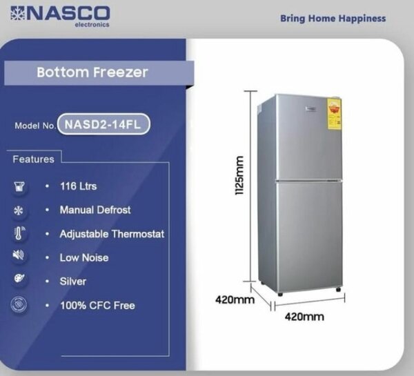 DOUBLE DOOR NASCO REFRIGERATOR