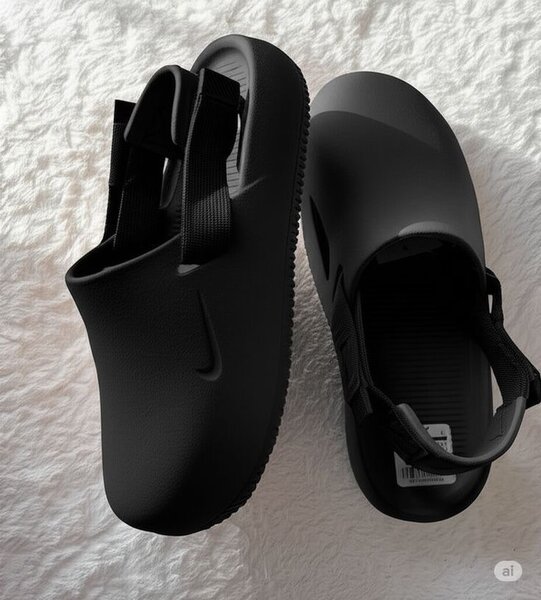 Black Clogs with Strap
