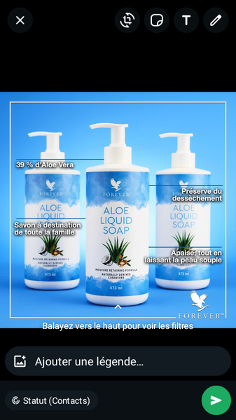 Savon gel Aloes
