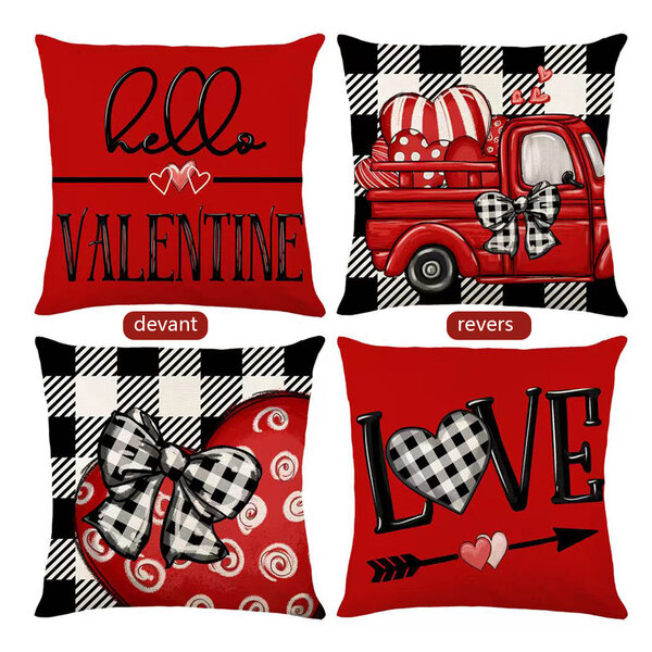 Coussins Saint-Valentin Amour