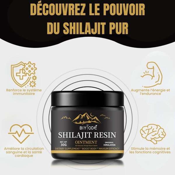 Shilajit Résine Pure Naturelle