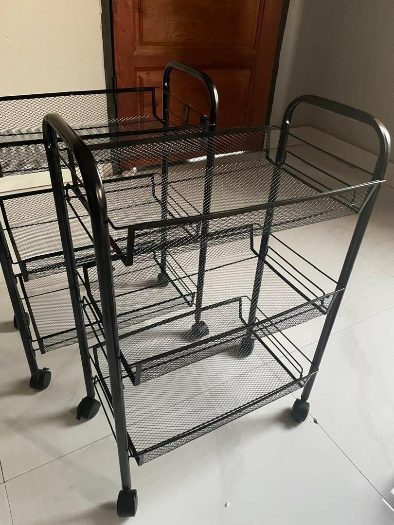 Metallic multi-purpose storage rack/organizer