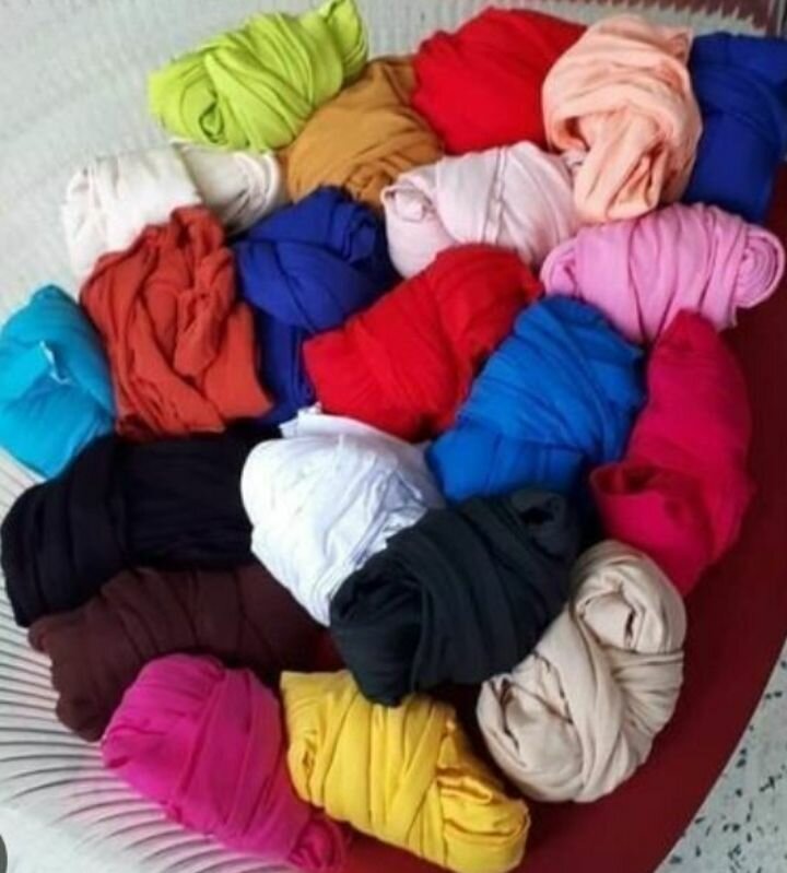 Foulard en coton coloré