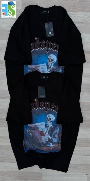 T-shirt noir homme IT imprimé