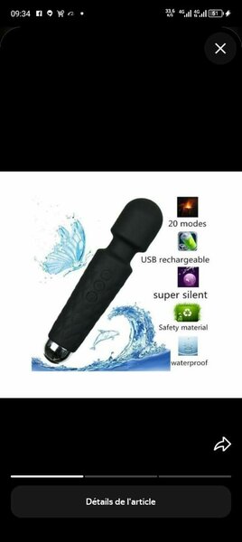 Vibromasseur Rechargeable USB