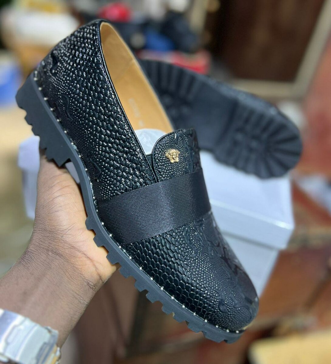 Mocassins en cuir élégants