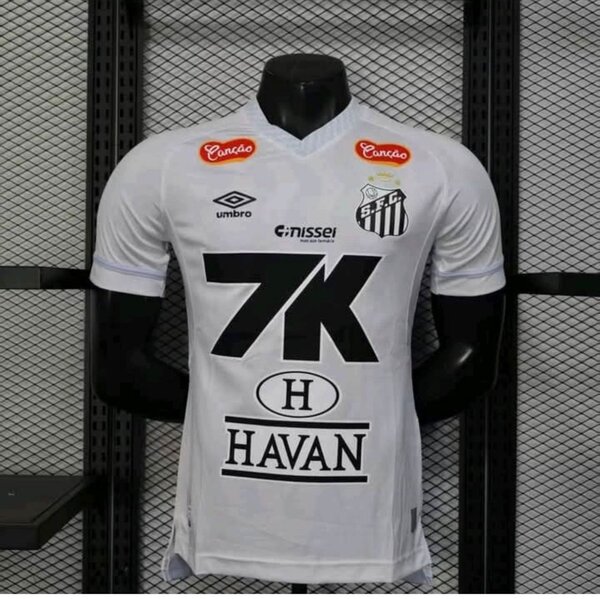 Maillot de football blanc Santos
