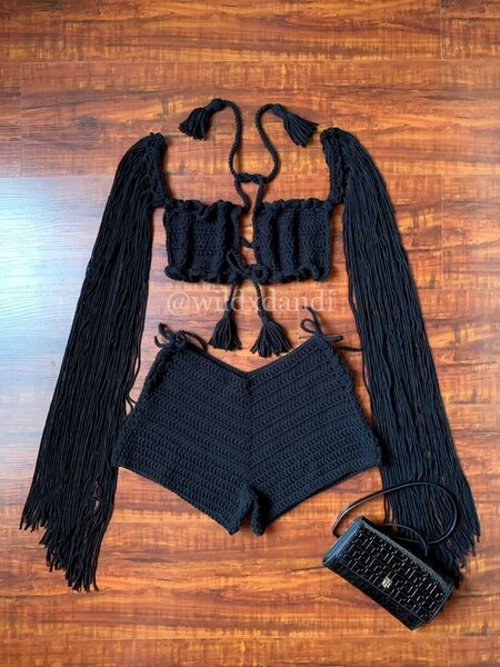 Ensemble crochet 3 pièces pour femme