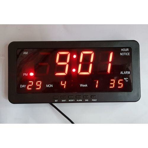 Horloge Numérique Lumineux Moyen- Noir