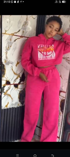 Ensemble jogging rose femme