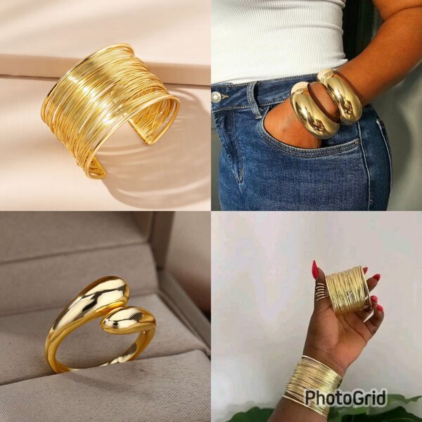 Bracelet doré moderne chic