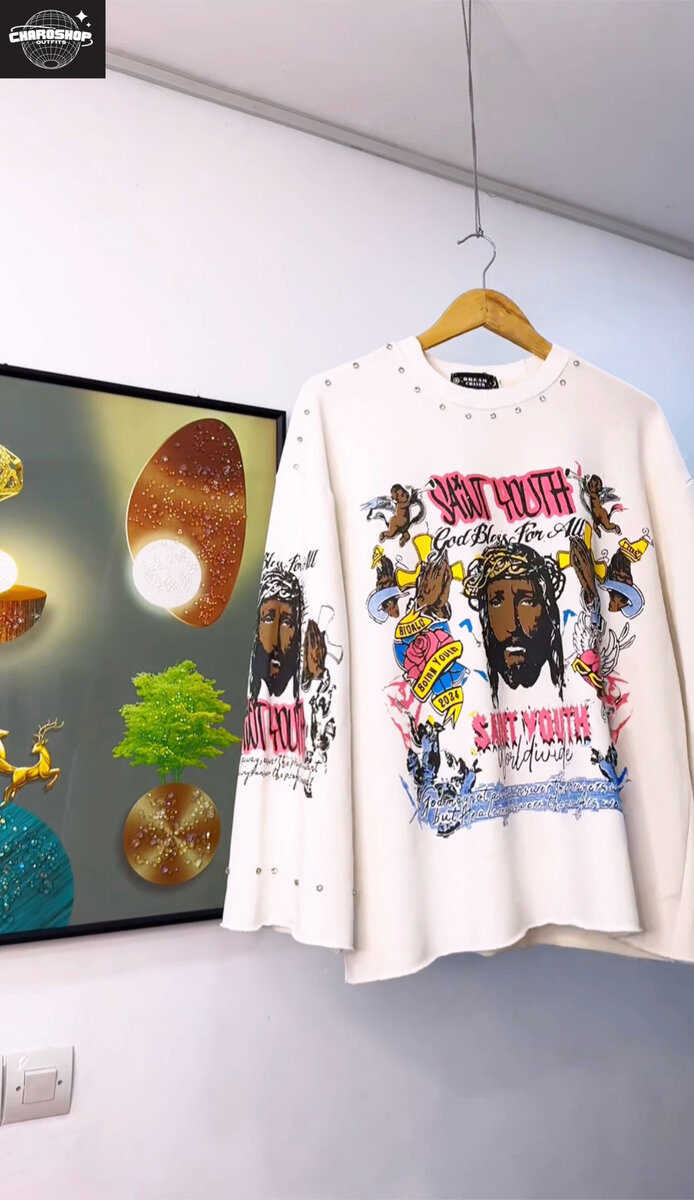 Sweatshirt graphique homme tendance