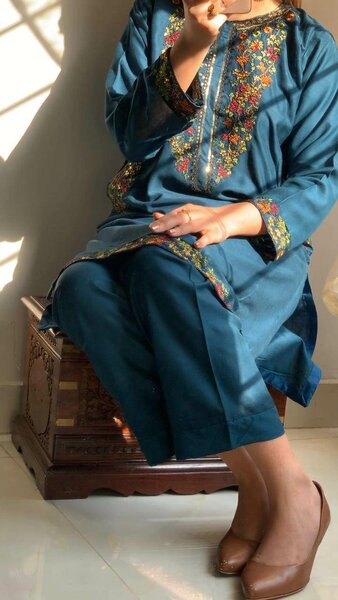 Zinc Pocket Embroided 2pc dress