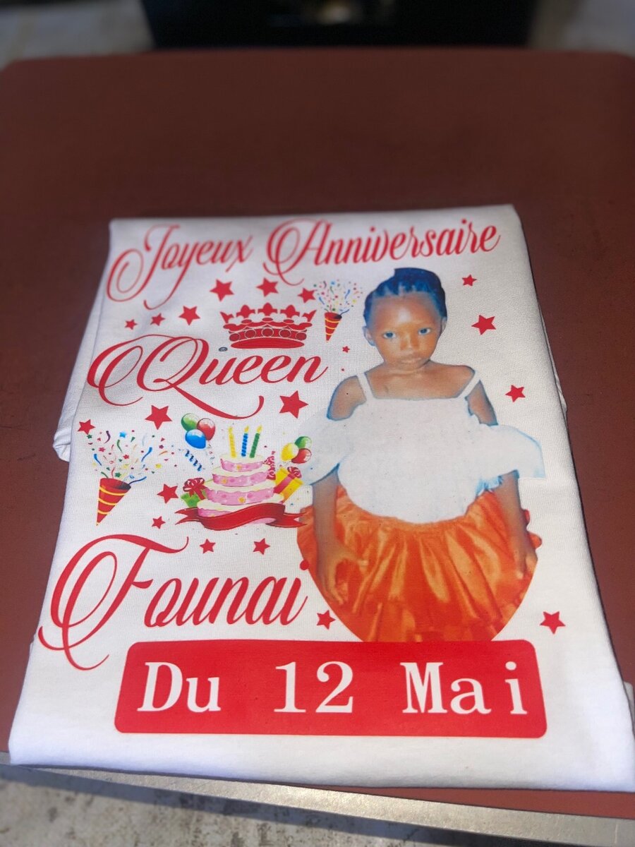 T-Shirt Anniversaire Personnalisé
