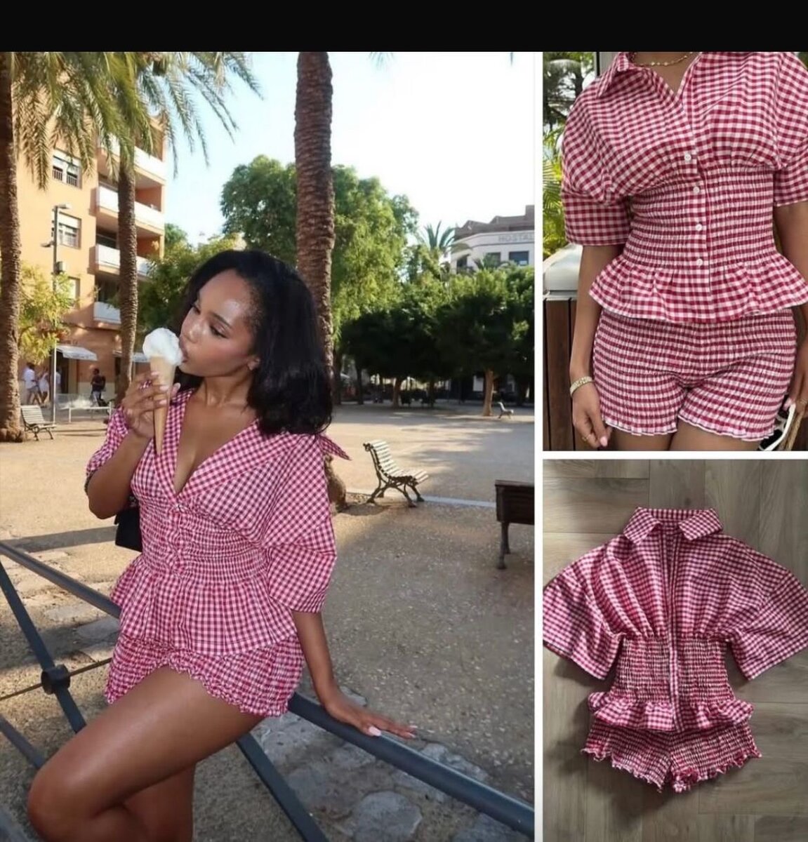 Ensemble short et chemisier