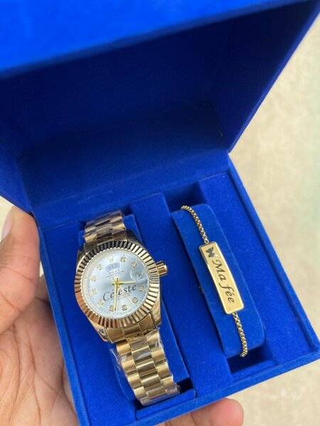 Montre Celeste avec Bracelet Personnalisé