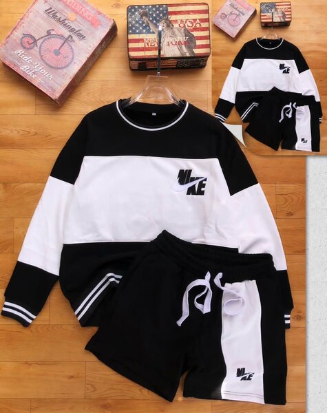 Top and down with hoodies