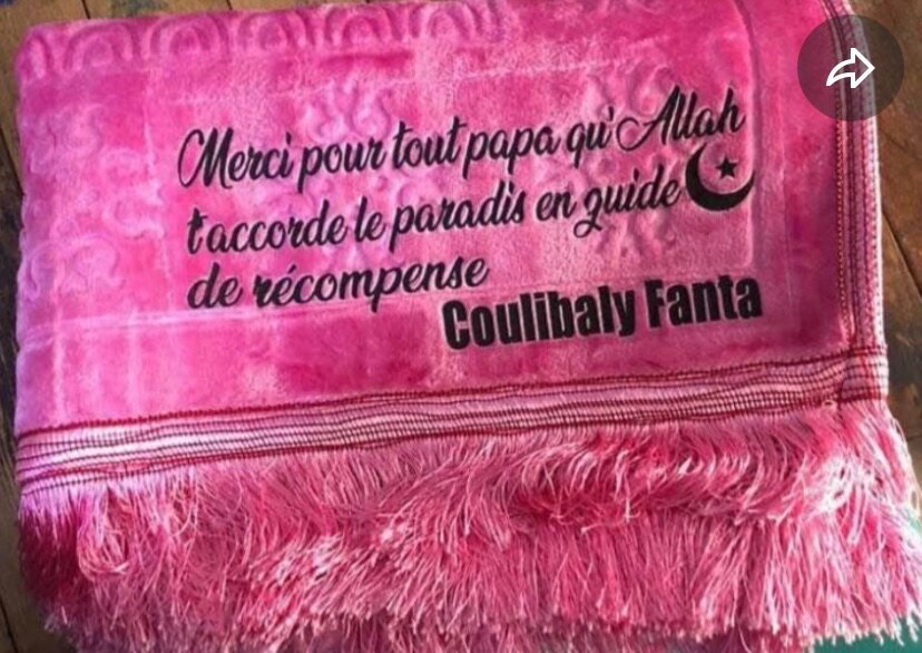 Tapis de prière personnalisable