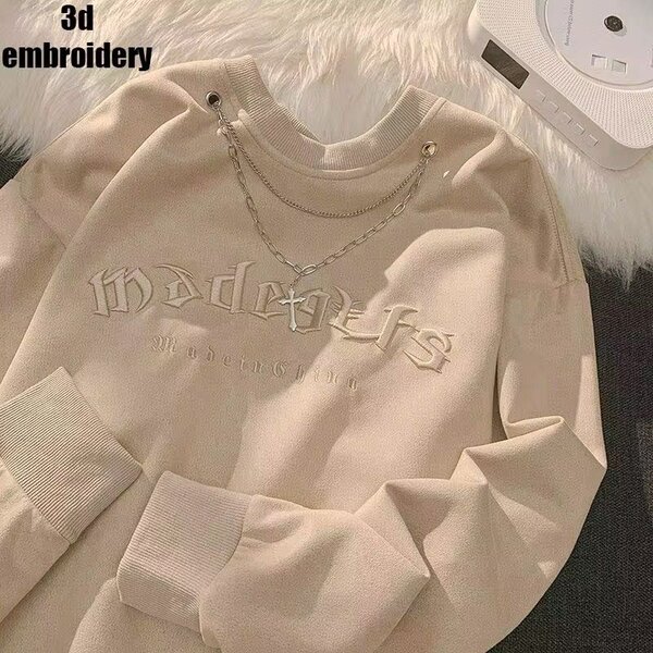 Sweat-shirt unisexe à chaîne tendance