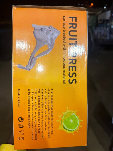 Presse agrumes manuel en acier inoxydable